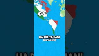 Più Italiani in America che in Italia 😲🤌🇮🇹 italia geografia paesi italiani america emigrazione [upl. by Etteval235]