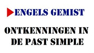 Ontkenningen in de Past Simple [upl. by Grange]