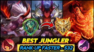 10 BEST JUNGLER HEROES SEASON 32 2024  Mobile Legends Tier List [upl. by Tnemelc834]