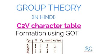 C2V Character Table Formation Using GOT [upl. by Sherborne337]