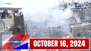 Unang Balita sa Unang Hirit OCTOBER 16 2024 HD [upl. by Ellevel270]