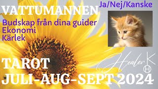 Vattumannen ♒️ JuliAugustiSeptember 2024 Tarot  Healer K [upl. by Woodson]