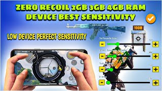 2GB 3GB 4GB 6GB RAM LOW DEVICE BEST SENSITIVITY SETTINGS  BGMI  PUBG BEST GYRO amp NO GYRO SETTINGS [upl. by Rossen260]