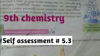 Self assessment 53  9th chemistry  study conscious [upl. by Abert]