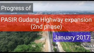 Progress of Pasir Gudang Highway Expansion  January 2017 [upl. by Tollmann389]