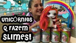 UNICÓRNIOS QUE FAZEM SLIMES SURPRESAS POOPSIE SLIME SURPRISE  UNICORN  POOPSIE SPARKLY CRITTERS [upl. by Eigla]