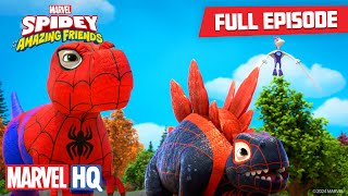 Go DinoWebs Go  Full Episode  Spidey and His Amazing Friends  disneyjunior MarvelHQ [upl. by Anah706]