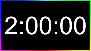 Minuteur 2 Heures ALARME🚨  Compte à Rebours 2h  Minuterie 120 Minutes  Décompte 2h [upl. by Adnwahs603]