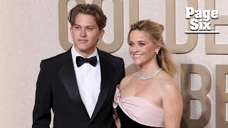 Reese Witherspoon brings son Deacon 20 as her date to Golden Globes 2024 [upl. by Yelhak]