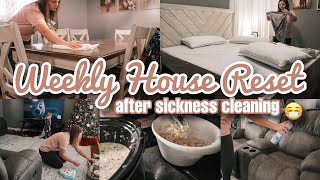 Weekly House Reset  Cleaning  Disinfecting after Sick Kids  Cleaning Routine  Dossier [upl. by Trista]