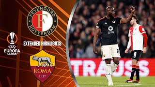 Feyenoord vs Roma Extended Highlights  UEL Playoff 1st Leg  CBS Sports Golazo  Europe [upl. by Eniamor95]