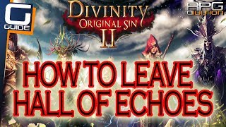 DIVINITY ORIGINAL SIN 2  How to leave Hall of Echoes in Arx [upl. by Marji]