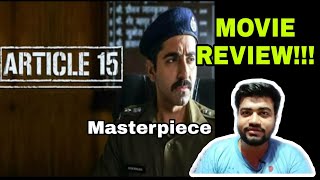 ARTICLE 15 MOVIE REVIEW [upl. by Einuj]