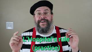 Calculus 1  LHospitals rule  Practice [upl. by Akere]