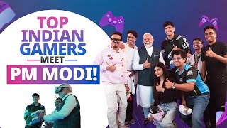 Indias top gamers meet PM Modi  Game On ft NaMo [upl. by Obie]