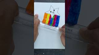 Easy DIY Rainbow Star Art 🌈💫 art shorts ytshorts creative kids [upl. by Karolyn]