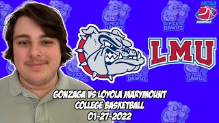 Gonzaga vs Loyola Marymount 12722 College Basketball Free Pick CBB Betting Tips [upl. by Ardnael207]