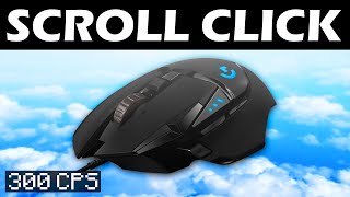 300 CPS Scroll Click con LOGITECH G502 [upl. by Ahsirkal]