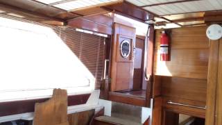 1964 57 Chris Craft Constellation Wooden Yacht Tour  Renovations have Started Aft Cabins [upl. by Nalro]