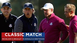 Mickelson amp Bradley vs Donald amp Westwood  Extended Highlights  2012 Ryder Cup [upl. by Tawney]