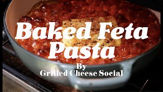 Baked Feta Pasta with Cherry Tomatoes Garlic and Basil [upl. by Chui394]