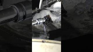 draining engine oil after decarbonizing piston rings shorts [upl. by Saxela]