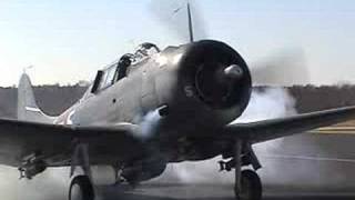 Douglas Dauntless SBD Dive Bomber Startup [upl. by Eniladam460]