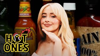 Sabrina Carpenter Talks Nonsense While Eating Spicy Wings  Hot Ones [upl. by Ytsur]