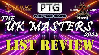 List Review  UK Masters 2024  PTG  T9A [upl. by Klina]