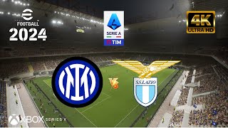 eFootball 2024  Inter vs Lazio  Serie A Italiana 2324  NextGen 4K60 [upl. by Atin]