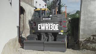 Feature Video Wheeled Excavator EWR130E with Short Radius [upl. by Nedyarb]