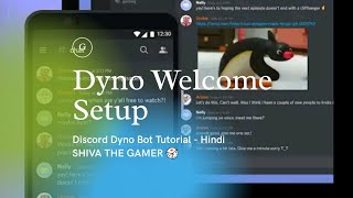 Dyno Welcome Setup Discord Dyno Bot Tutorial  Must Watch Hindi [upl. by Hopkins]