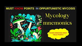 Mycology MnemonicsHigh yield Points [upl. by Dixie]