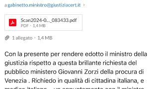 Ho chiesto al ministro della giustizia di incontrarmi per chiarire alcune dinamiche … [upl. by Bathsheeb]