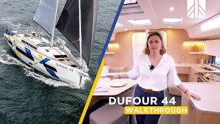 New Dufour 44 sailboat modular and innovative spaces GuidedTour [upl. by Gabbie]