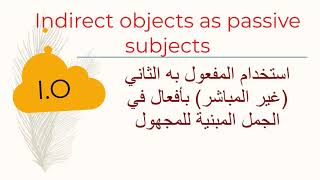 معلومات عن المبني للمجهول لم ندرسها في المدارس passive indirect objects modals and stative passive [upl. by Hawken136]