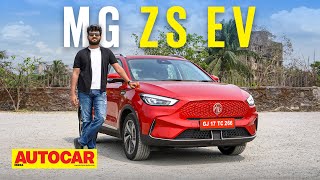 2022 MG ZS EV review  Current Affair  First Drive  Autocar India [upl. by Henghold966]