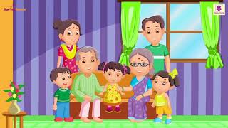 My Family  English Nursery Rhyme For Kids On Happy Family  Periwinkle [upl. by Anih]