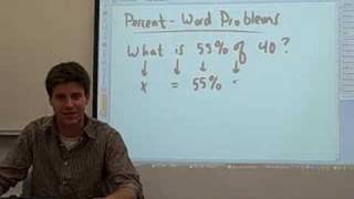 13  Percent Word Problems 1 [upl. by Catherina]