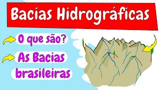 Bacias regiões hidrograficas do Brasil  Definição e Caracteristicas hidrografia [upl. by Atilrac]