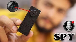 HINDI Best Qulity Button Spy Camera Hidden Video Audio Recording Button camera  New gadgets [upl. by Ailel302]