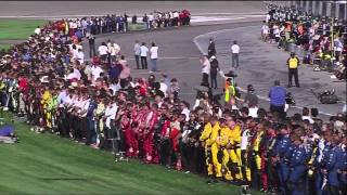 Dan Wheldon Fatal Crash Death Announcement and Salute  Live HD [upl. by Kesia940]