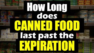 HOW LONG does CANNED FOOD last Survival Tip [upl. by Anniahs]