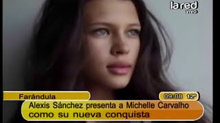 Alexis Sanchez muestra a Michelle Carvalho en sociedad [upl. by Alyhs]