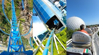 Every Roller Coaster at Europa Park 4K Front Seat and Onride POV [upl. by Ecinrev]