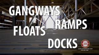 Aluminum Gangway J amp L Welding Marine who floats your boat [upl. by Sparkie]