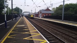 Deltic D9009 Alycidon thrashes past Chester Le Street playing ilkley moor bah tat [upl. by Pollak]