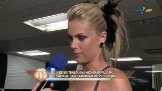 Ana Hickmann fala sobre Chris FloresCarnavalDani SouzaEm entrevista ao Tv Fama  06 02 12 [upl. by Kealey]