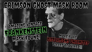 RARE 73 FRANKENSTEIN MASK by Don Post • MORE DISTORTIONS GORE Crimson Ghost Mask Room [upl. by Neeleuqcaj]