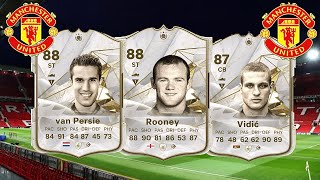 FC 24 MANCHESTER UNITED HISTORY TEAM ft ROONEY 88 VAN PERSIE 88 amp VIDIC 87 [upl. by Aisauqal]